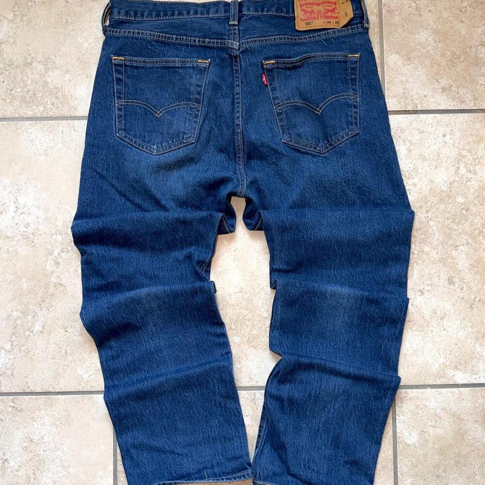 Levis 501 Denim Jeans- Size 34x29